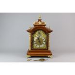 German Walnut-Cased Bracket Clock "RSM" (R.M Schneckenburger)