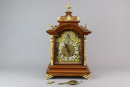 German Walnut-Cased Bracket Clock "RSM" (R.M Schneckenburger)