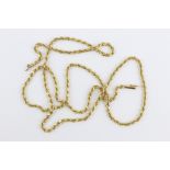 14ct Gold Rope Chain Necklace