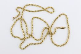 14ct Gold Rope Chain Necklace