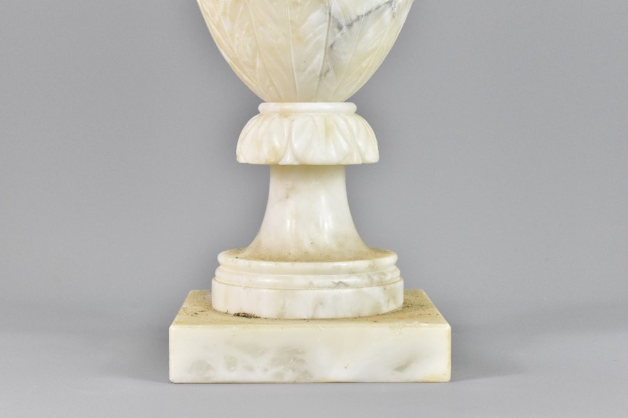 White Alabaster Lamp Base - Image 3 of 6