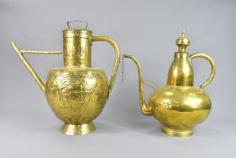 Large 18/19th century Islamic Brass Water Vessel and Cover