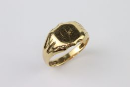 18ct Yellow Gold Signet Ring