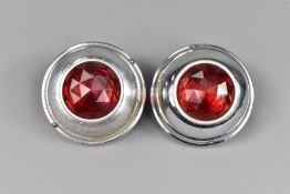 Pair of Vintage and Classic Car Chrome Plated Rear Lamps