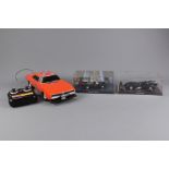 Remote Controlled Dodge Charge General Lee and Boxed Batman Cars