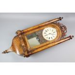 Late 19th Century Wood Case Wall Clock