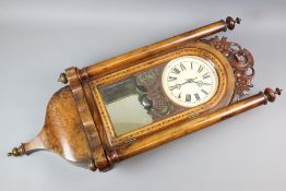 Late 19th Century Wood Case Wall Clock