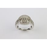 9ct Diamond Cluster Ring