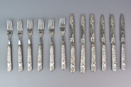 Silver Plated Fruit Knives and Forks