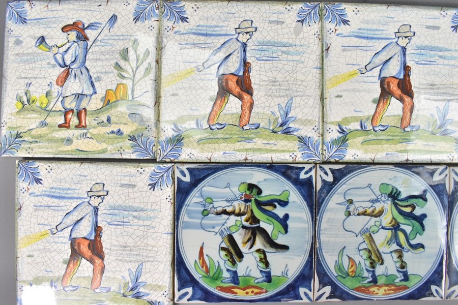 Quantity of 20th Century Blue and White Tiles - Image 2 of 4