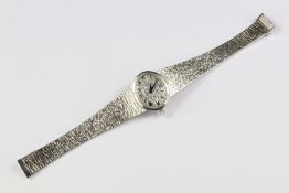 Lady's 9ct White Gold Beau Girot Wrist Watch