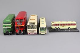 Collection of 5 Model Buses