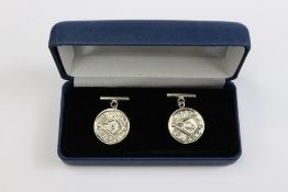 Pair of Silver Masonic Cufflinks