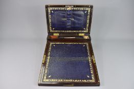 19th Century Rosewood Writing Box