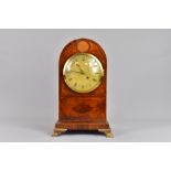 English Mahogany Fusee Mantel Clock