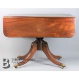 Early Victorian Mahogany Drop Leaf Sofa Table