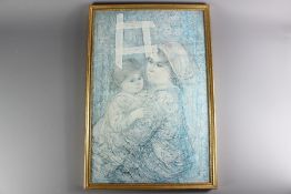 Edna Hibel Signed Print