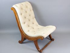 Edwardian Mahogany Framed Slipper Chair