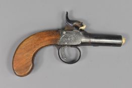 19th Century Percussion Box Lock Pocket Pistol