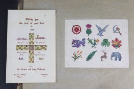 Anglo Indian Interest - Album containing Christmas Cards