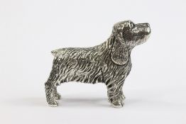 Silver Figurine of a Spaniel