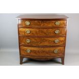 Good Quality Georgian Mahogany and Oak Chest of Drawers