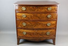 Good Quality Georgian Mahogany and Oak Chest of Drawers