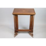 Circa 1900 Mahogany Nest of Four Tables