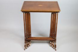 Circa 1900 Mahogany Nest of Four Tables