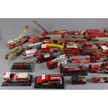 Collection of 40 Diecast Fire Trucks