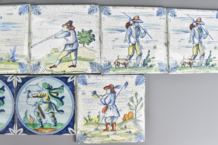 Quantity of 20th Century Blue and White Tiles - Image 3 of 4