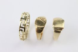 Two 9ct Gold Signet Rings