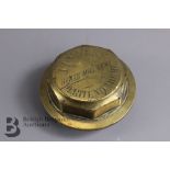 Vintage Brass Hub Cap