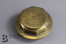 Vintage Brass Hub Cap