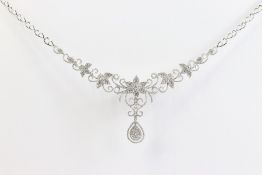 Impressive 18ct White Gold Diamond Necklace