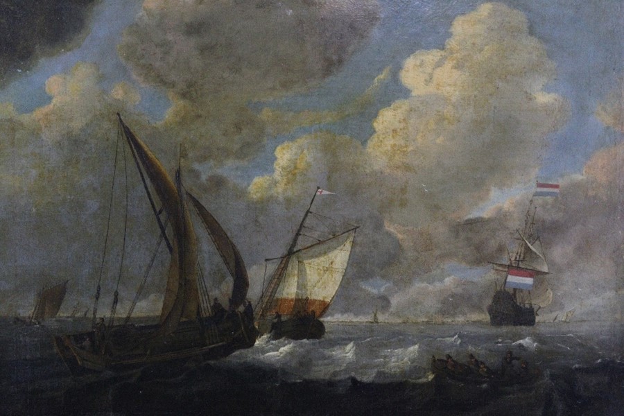 18th Century (Dutch School) Marine Oil on Canvas - Image 2 of 12