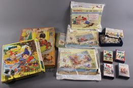 Vintage Enid Blyton Famous Five and Noddy Jigsaw Puzzles and Card Games