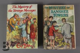 Two Enid Blyton First Edition Books Mystery Series in Dust Wrappers