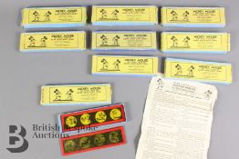 Nine Sets of Toy Slides from the Mickey Mouse Movie Stories in Original Boxes c1930/32