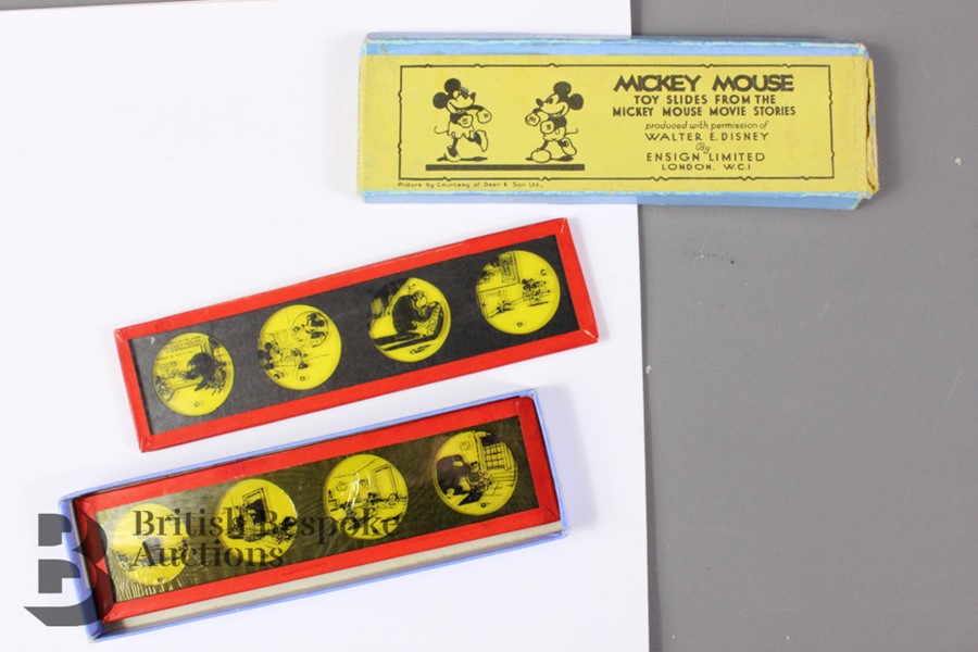 Nine Sets of Toy Slides from the Mickey Mouse Movie Stories in Original Boxes c1930/32 - Image 13 of 13