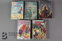 Five Malcolm Saville First Editions in Dust Wrappers of the Jilly Family Series