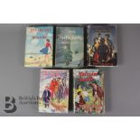 Five Malcolm Saville First Editions in Dust Wrappers of the Jilly Family Series
