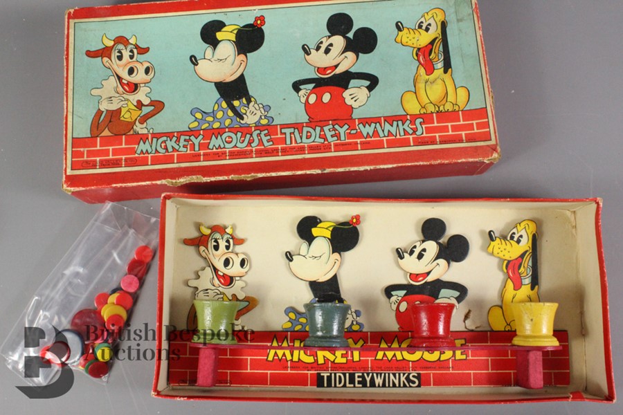 Mickey Mouse Tiddly-Winks Game by Chad Valley in Original Box - Image 3 of 4