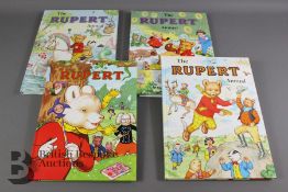 Four Signed John Harrold Rupert Annuals