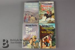 Four Lone Pine Adventures by Malcolm Saville First Editions in Dust Wrappers