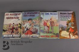 Four Malcolm Saville 1st Editions from the Buckingham Series.