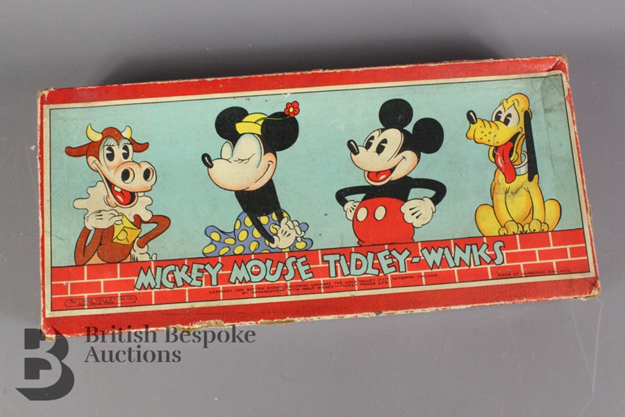 Mickey Mouse Tiddly-Winks Game by Chad Valley in Original Box - Image 2 of 4