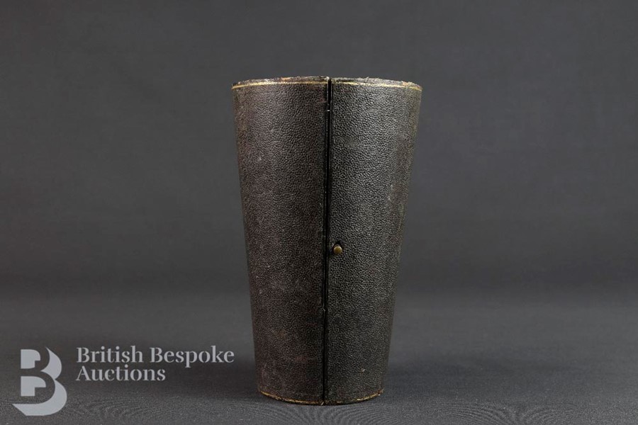 Pembrook & Dickins Eight Sterling Silver Rimmed Horn Beakers - Image 6 of 6