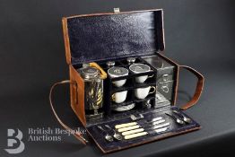 J.C Vickery Four Person Leather Cased Picnic Set