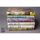 Six Captain W Johns 1st Edition Books with Dust Jackets